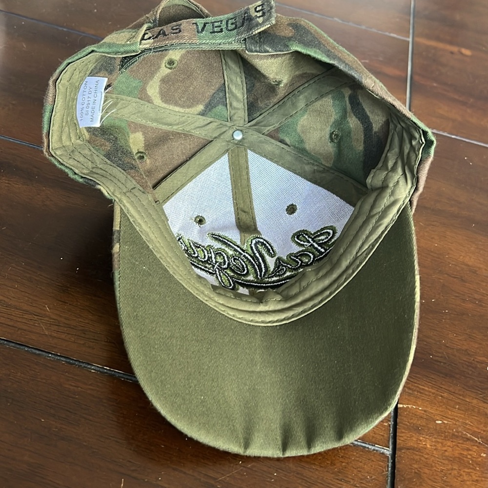 LV Las Vegas Camo Camouflage Ball Cap Adjustable Baseball Cap Hat NWOT - Picture 7 of 8